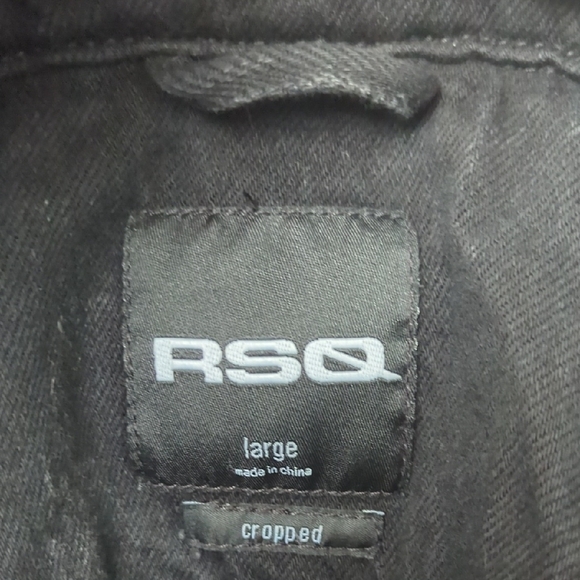 RSQ Mens Washed Cropped Denim Jacket - Picture 3 of 11